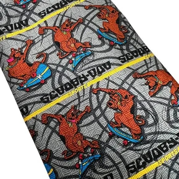 Cartoon Network Scooby Doo 100% Silk Tie Skateboarding sport office Novelty Gift - Picture 2 of 8